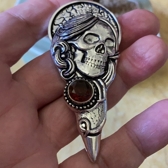 Vintage 925 skills turmaline pendent - Picture 3 of 6